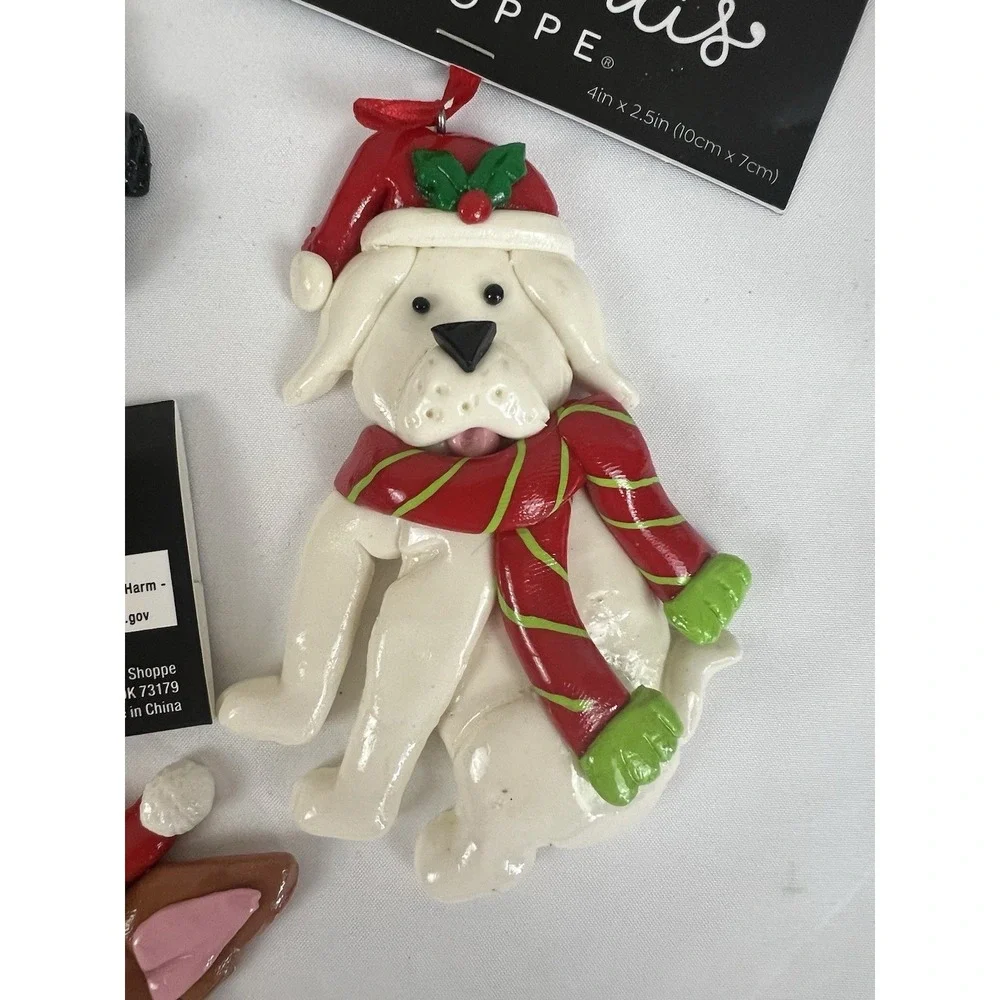 Dog Breed Christmas Ornaments Set of 7 Puppy Holiday Decor 3-4in New